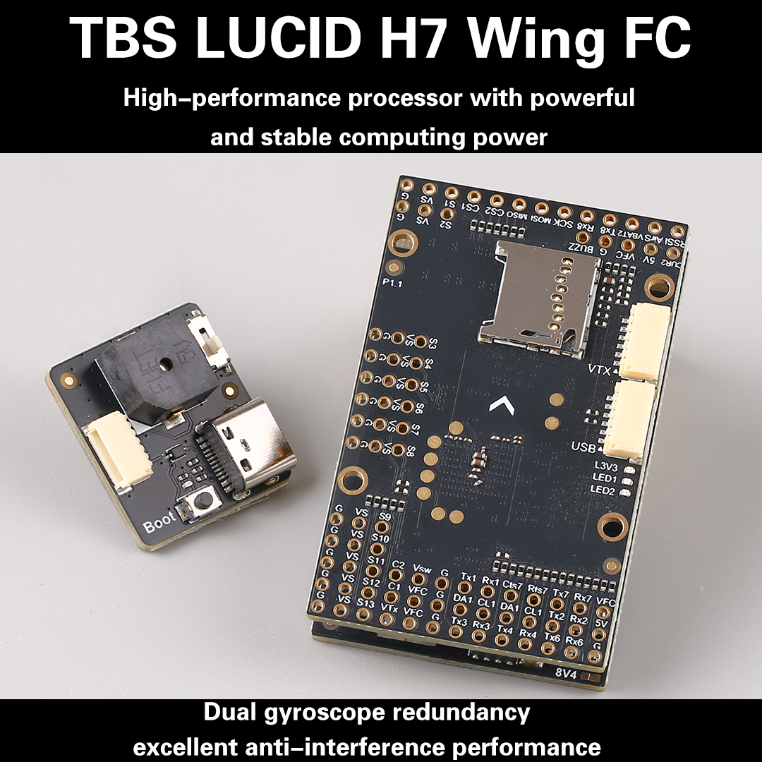 Drone Flight Controller - TBS LUCID H7 WING FC Dual