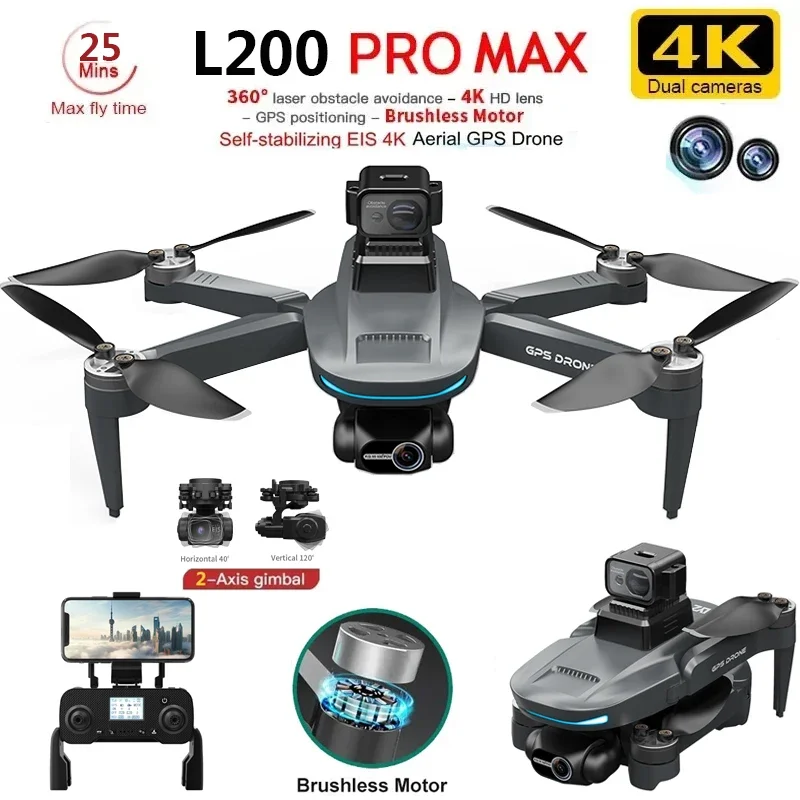 L200 PRO MAX Drone 4K 2-Axis P - Drone Gimbal 리뷰 및 가격