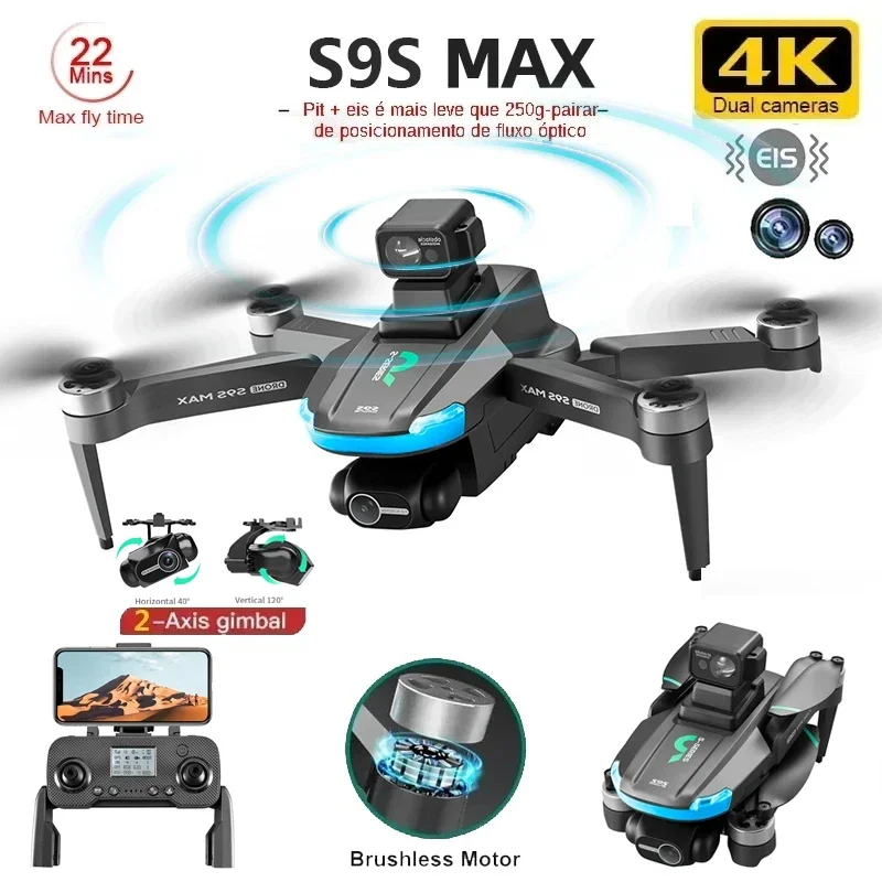 NEW S9S MAX MINI Drone 4K 2-Ax - Drone Gimbal 리뷰 및 가격