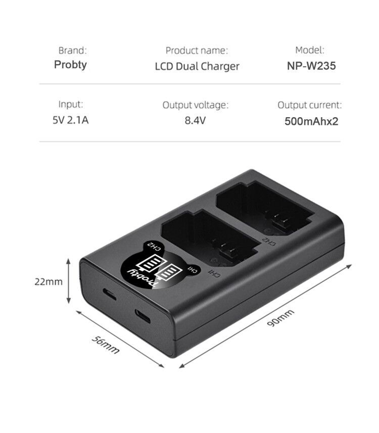 2200mAh NP-W235 NP W235 Batter - Drone Battery 리뷰 및 가격