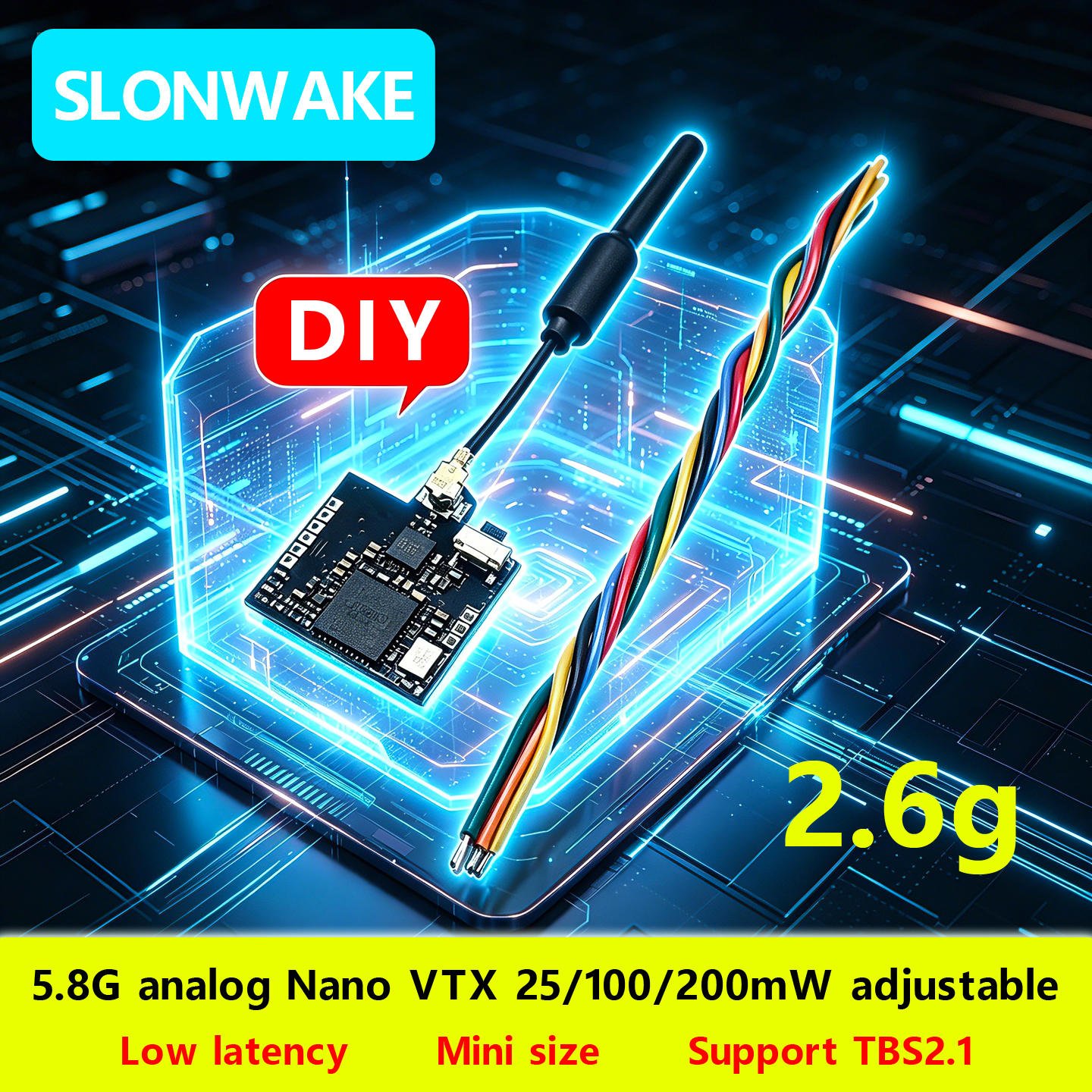 SLONWAKE Nano 5.8G 48CH 200mW  - Drone Receiver 리뷰 및 가격