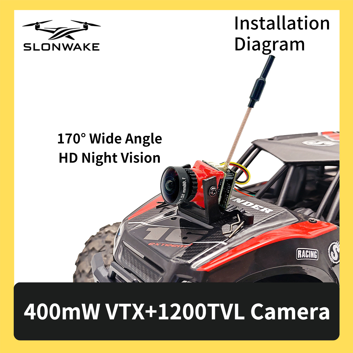 SLONWAKE 5.8G 48CH FPV 400mw V - Drone Receiver 리뷰 및 가격