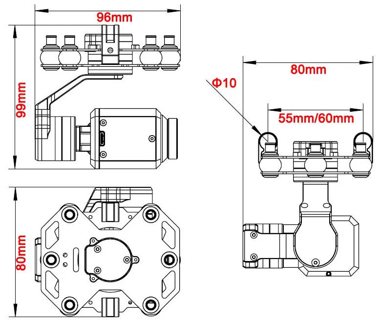 Tarot TL3T20 3-axis Gimbal 640 - Drone Gimbal 리뷰 및 가격